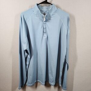 Holderness & Bourne Pullover Mens XL The Wyatt Golf Quarter Zip Stripe Sweater